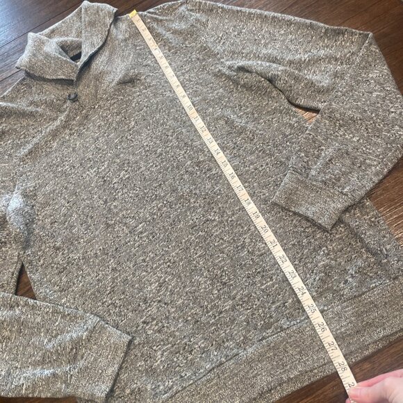 NWOT AG Adriano Goldschmied Men's M Cowl Neck Sweater Heather Gray Lightweight - Picture 5 of 6